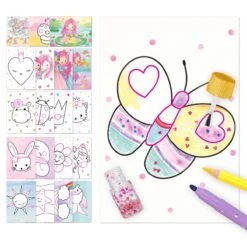 Depesche 11335 Prinzessin Princess Mimi Glitter Fun Ausmalbilder +Glitzerkleber -Beliebter Spielzeugladen 0011335 0011335 11335 6 image zoom