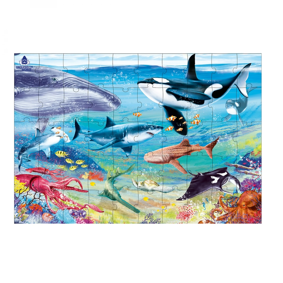 Depesche 11409 Dino World Puzzle 50 Teile UNDERWATER Unterwasserwelt Hai Wal Etc 5 Depesche 11409 Dino World Puzzle 50 Teile UNDERWATER Unterwasserwelt Hai Wal Etc – Bild 3