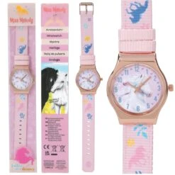 Depesche 11693 Weißes Pferd Miss Melody Armbanduhr Mit Pferdemotiv - Rosé