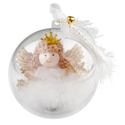 Depesche 10785 Schutzengel In Christbaum-Kugel - Gold Ist Immer Für Dich Da!