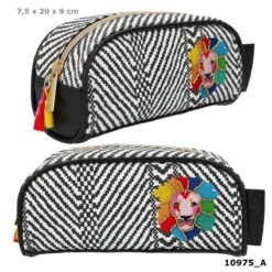 Depesche 10975 TOPModel Kosmetiktasche Schlampermäppchen BLACK & WHITE Löwe