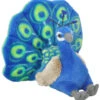 Wild Republic 13811 Pfau Sitzend Ca 20cm Plüsch Kuscheltier Cuddlekins -Beliebter Spielzeugladen 13811 CK Mini Peacock
