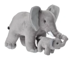 Wild Republic 19396 Elefant Mit Kind Ca 40 Cm Plüsch Mit Öko-Füllung