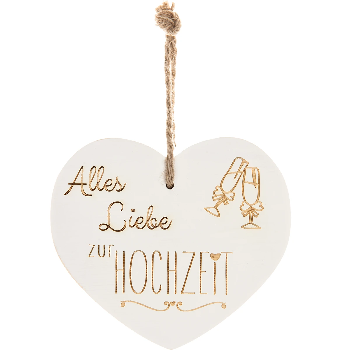 Vintage-Herz Aus Holz "Alles Liebe Zur Hochzeit" 21087 3 Vintage-Herz Aus Holz "Alles Liebe Zur Hochzeit" 21087