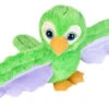 Wild Republic 21678 Huggers Plüschtier Mit Schnapparmband 20cm - Grüner Papagei -Beliebter Spielzeugladen 21678