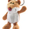 Nici 23566 Schlüsselanhänger Hamster 10cm Plüsch Bean Bags -Beliebter Spielzeugladen 23566