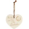 Kleines Vintage-Herz Aus Holz "Beginne Jeden Tag Mit Einem Lächeln" 24006 -Beliebter Spielzeugladen 24006
