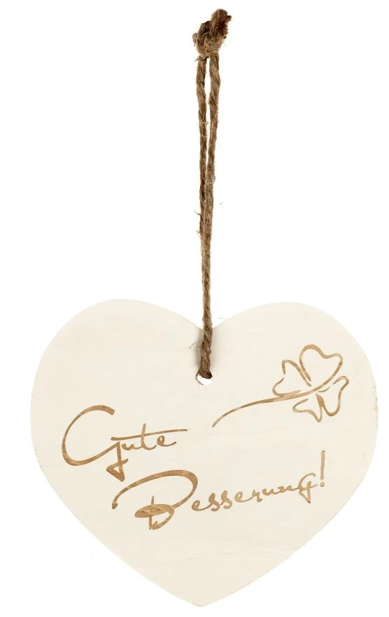 Kleines Vintage-Herz Aus Holz "Gute Besserung" 24010 3 Kleines Vintage-Herz Aus Holz "Gute Besserung" 24010