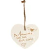 Kleines Vintage-Herz Aus Holz "Mama Ich Hab Dich Lieb" 24012