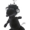Nici 28993 Schlüsselanhänger Schwarze Ratte Rock Star Baby 10cm Plüsch -Beliebter Spielzeugladen 28993
