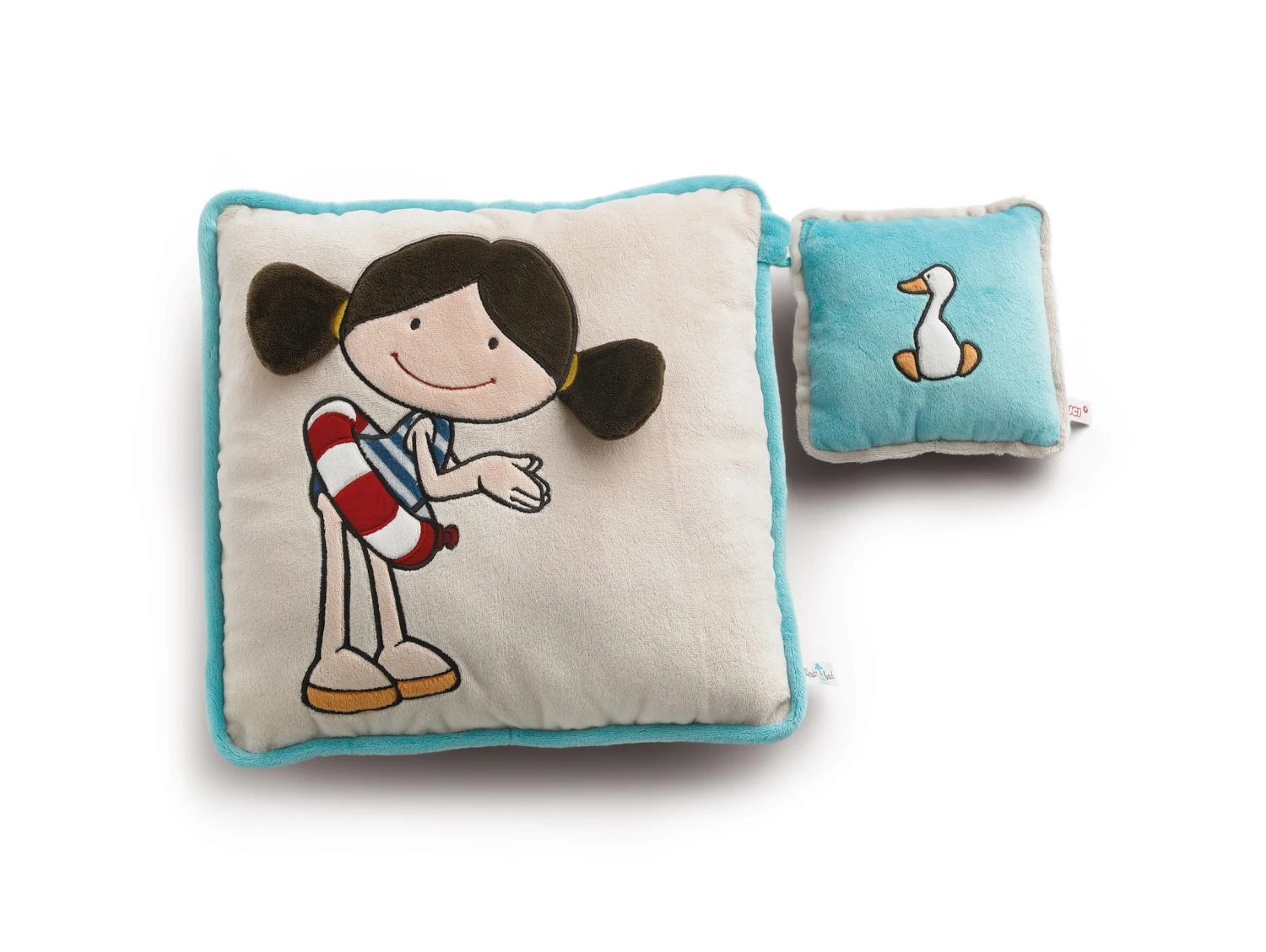 Nici 34942 Kissen Set Minilotta Und Ente Für Kinder Plüsch 33x33 & 15x15cm 3 Nici 34942 Kissen Set Minilotta Und Ente Für Kinder Plüsch 33x33 & 15x15cm