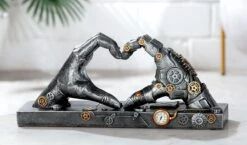 Gilde 37049 Steampunk Figur Hand Herzform 35cm Dekoration -Beliebter Spielzeugladen 37049 5 8