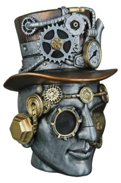 Gilde 37151 Steampunk Figur Kopf Männlich Ca. 20cm Dekoration -Beliebter Spielzeugladen 37151 2 2