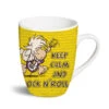 Nici 41769 Porzellantasse Schaf Keep Calm And Rock N Roll Kaffeetasse Teetasse -Beliebter Spielzeugladen 41769