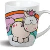 Nici 42234 Tasse Einhorn Rainbow Flair + Theodor & Friends 8x10cm Porzellan -Beliebter Spielzeugladen 42234 01 HA Frei me