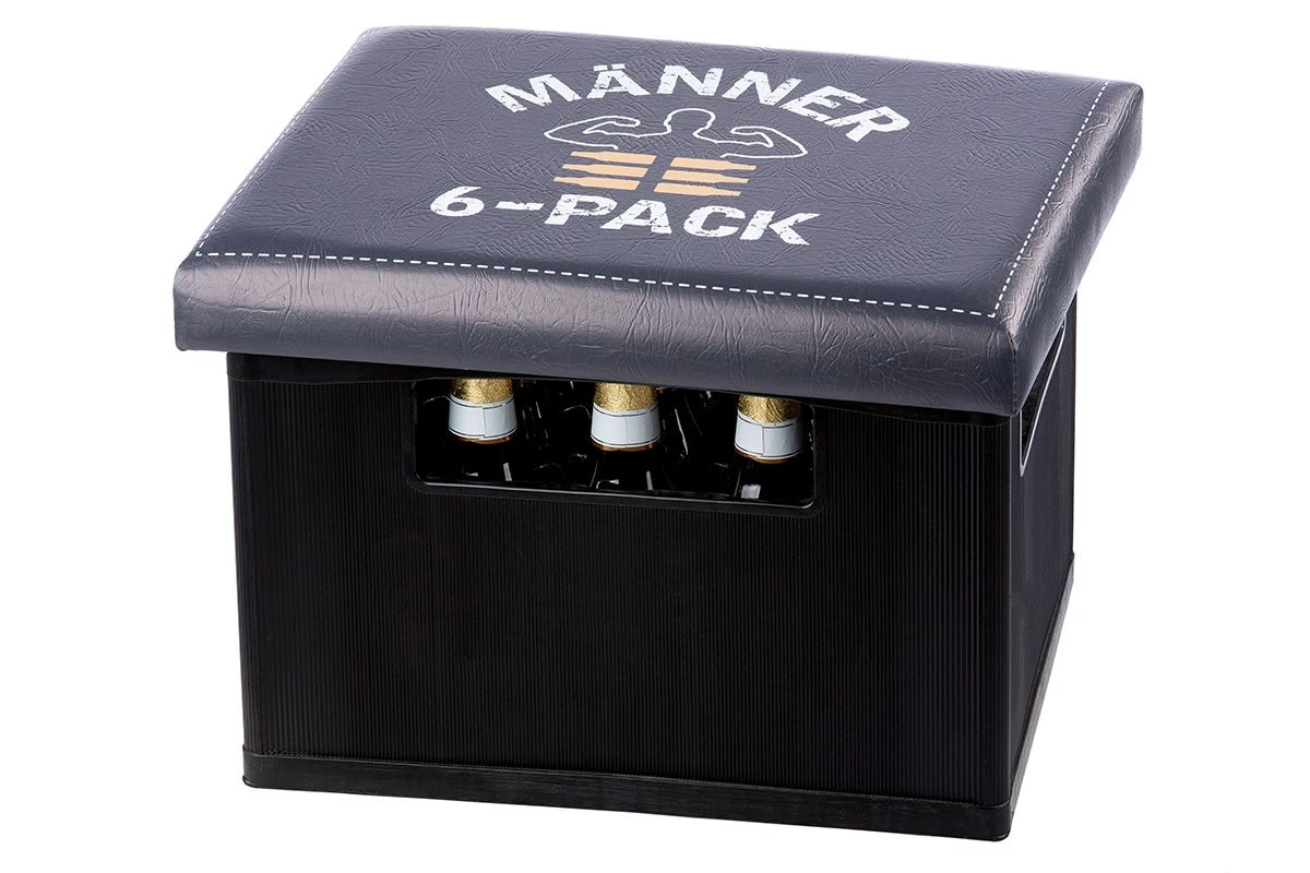 Gilde 42944 Bierkasten Sitzkissen "Männer 6er Pack" 44x34cm Sitzpolster Schwarz 3 Gilde 42944 Bierkasten Sitzkissen "Männer 6er Pack" 44x34cm Sitzpolster Schwarz