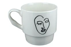 Gilde 44151 Stapeltasse 2teilig "Visione" Schwarz / Weiß Porzellan Geschenkset -Beliebter Spielzeugladen 44151 4 9