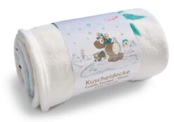 Nici 44158 Kuschel-Decke Winter Glamour Rentier Gans Pinguin 125x160cm Plüsch -Beliebter Spielzeugladen 44158 02 ZA me