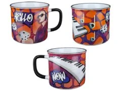 Gilde 44308 Keramik Tasse Streetart "Hello" Ca. 390ml -Beliebter Spielzeugladen 44308 4 14 1