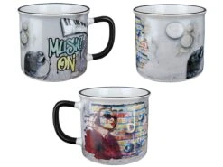 Gilde 44310 Keramik Tasse Streetart "Music On" Ca. 390ml -Beliebter Spielzeugladen 44310 4 14