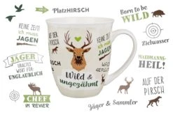 Gilde 44946 Jumbo-Tasse "Wild & Ungezähmt" Mit Sprüchen Ca. 400ml Porzellan -Beliebter Spielzeugladen 44946 4 1