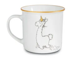 Nici 45013 Porzellantasse Metallic "Gehe Deinen Weg" Lama Kaffeetasse Teetasse -Beliebter Spielzeugladen 45013 02 ZA Frei 2048x1638