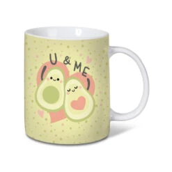 Nici 45871 Porzellantasse Avocado Let´s Avocuddle U & Me Kaffeetasse Teetasse -Beliebter Spielzeugladen 45871
