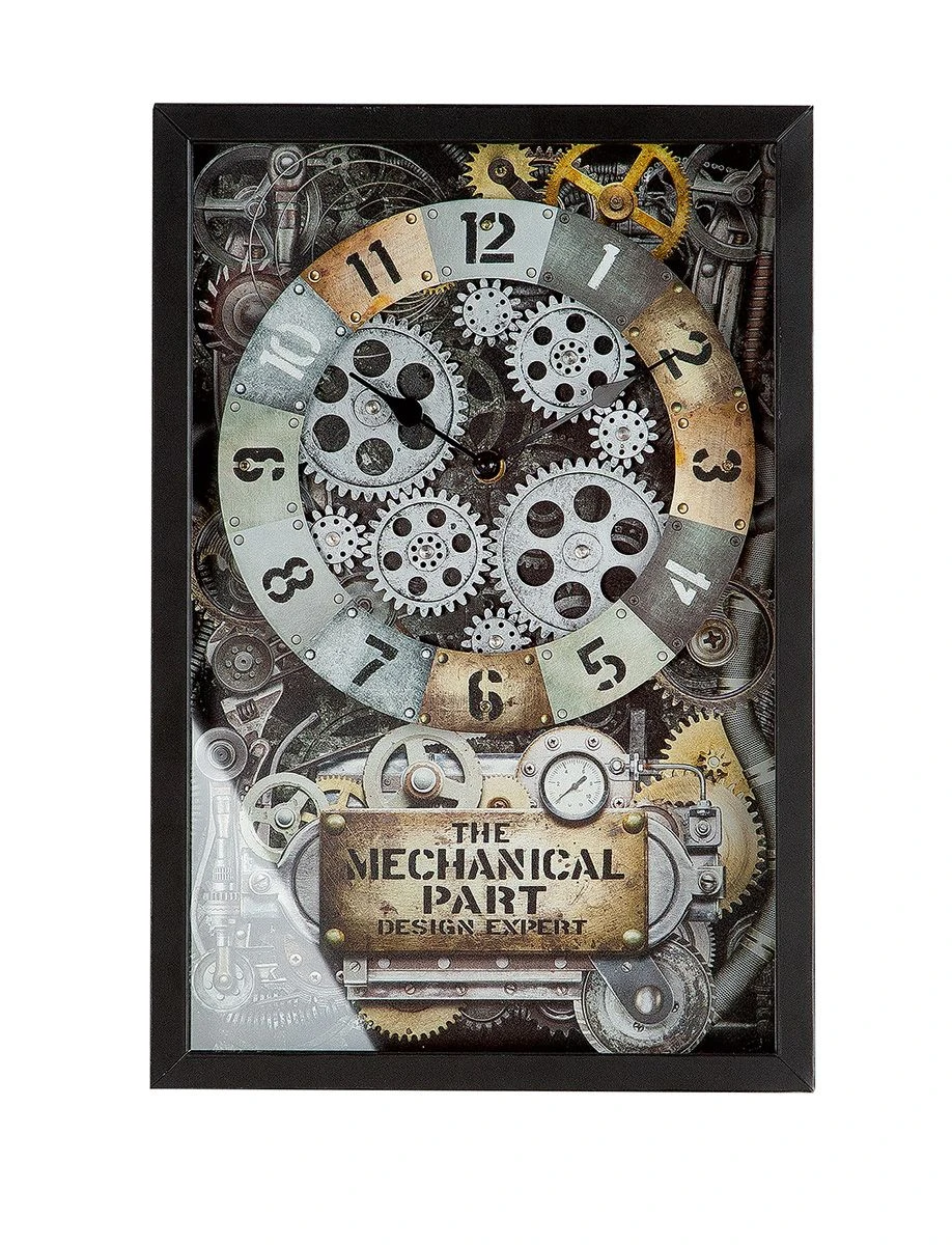 Gilde 46426 Steampunk Metall Glas Wanduhr Ca. 40cm Dekoration 3 Gilde 46426 Steampunk Metall Glas Wanduhr Ca. 40cm Dekoration