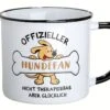 Gilde 46926 Keramik Tasse "Offizieller HUNDEFAN" Emaille-Design Ca. 390ml