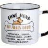 Gilde 46927 Keramik Tasse "Ohne Hund Ist Alles Doof..." Emaille-Design Ca. 390ml -Beliebter Spielzeugladen 46927 2 8