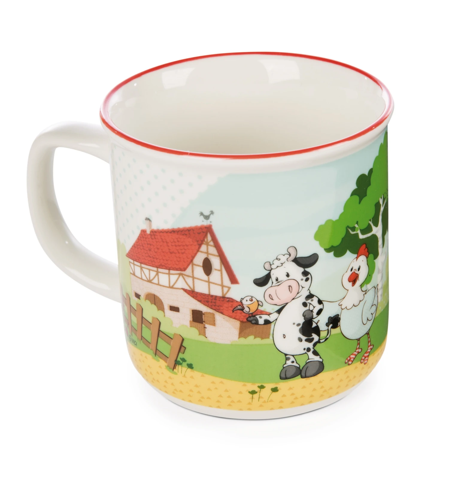 Nici 47807 Kinder - Tasse 240ml Farm Friends Schwein Kuh Henne Porzellan Ø8x8cm 3 Nici 47807 Kinder - Tasse 240ml Farm Friends Schwein Kuh Henne Porzellan Ø8x8cm