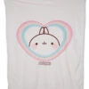 Nici 48229 Kuscheldecke Molang Mit Regenbogenherz 140x175cm Plüsch Kawaii -Beliebter Spielzeugladen 48229 01 HA Frei