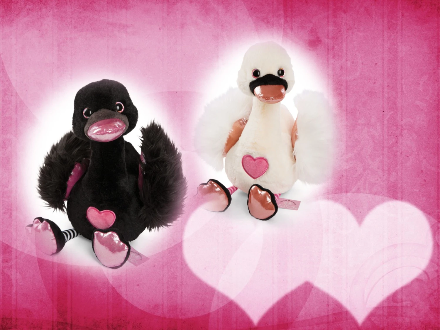 Nici 48270 + 48271 SET Zwei Schwäne 50cm Plüsch Kuscheltier Love Classics GREEN 4 Nici 48270 + 48271 SET Zwei Schwäne 50cm Plüsch Kuscheltier Love Classics GREEN – Bild 2