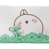 Nici 48878 Kissen MOLANG Hase 43x25cm Mit Kleeblatt Plüsch Kawaii Dekokissen -Beliebter Spielzeugladen 48878 01 HA Frei