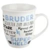 Gilde 49629 Jumbo-Tasse "Bruder" Mit Komplimenten Ca 400ml Porzellan