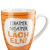 Gilde 50763 Porzellan Tasse "Lächeln" Ca. 360ml Orange -Beliebter Spielzeugladen 50763 2 1