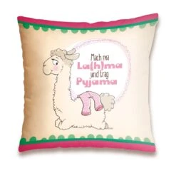 Nici 42163 Baumwollkissen Bedruckt Lama "Mach Ma La(h)ma" 37x37cm -Beliebter Spielzeugladen 575iyqboidxIUAj