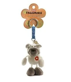 Nici 27757 Talisminis Schlüsselanhänger Hund Mops 7cm Take It Easy Plüsch