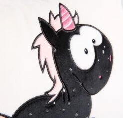 Nici 41428 Kissen Schwarzes Einhorn Carbon Flash Rechteckig 43x25cm Plüsch -Beliebter Spielzeugladen 57bt0OWNdq5FpH1
