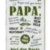 Gilde 68677 Metall Schild Weisheit "Papa" Ca. 19x30 Cm -Beliebter Spielzeugladen 68677 1 1 3