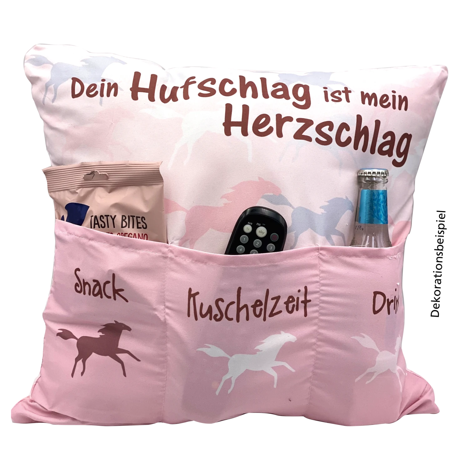 Hergo Sofahelden Kissen Mit Taschen 43x43cm - Pferdekissen 8767 4 Hergo Sofahelden Kissen Mit Taschen 43x43cm - Pferdekissen 8767 – Bild 2