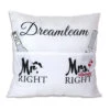 Hergo Sofahelden Kissen Mit Taschen 43x43cm - Dreamteam / Mr. & Mrs. Right 8811 1 Hergo Sofahelden Kissen Mit Taschen 43x43cm - Dreamteam / Mr. & Mrs. Right 8811 -Beliebter Spielzeugladen 8811