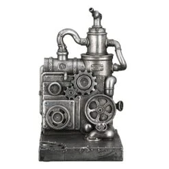 Gilde 89299 Steampunk Buchstütze Maschine 2er-Set Je 19cm Dekoration -Beliebter Spielzeugladen 89299 5 1