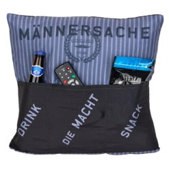Hergo Sofahelden Kissen Mit Taschen 43x43cm - Männersache 8962