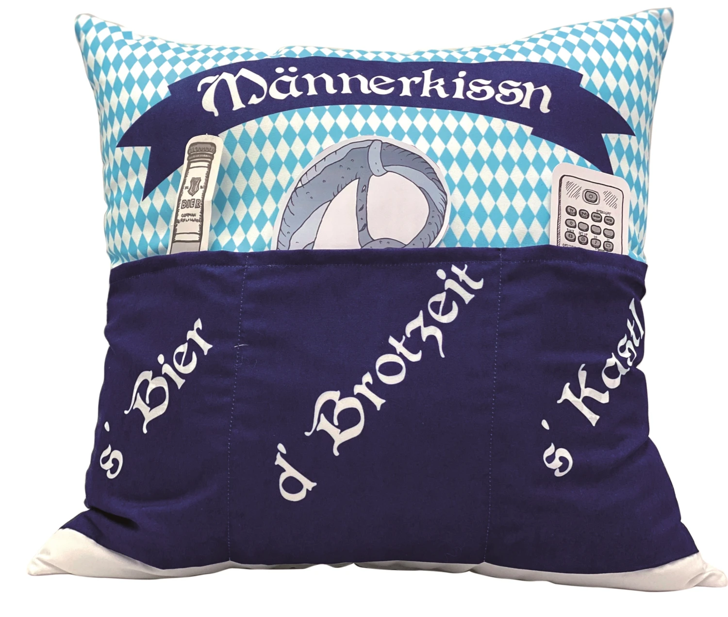 Hergo Sofahelden Kissen Mit Taschen 43x43cm - Bayern-Männerkissen 8973 3 Hergo Sofahelden Kissen Mit Taschen 43x43cm - Bayern-Männerkissen 8973