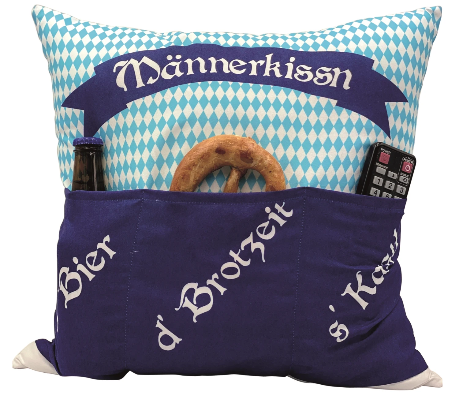 Hergo Sofahelden Kissen Mit Taschen 43x43cm - Bayern-Männerkissen 8973 4 Hergo Sofahelden Kissen Mit Taschen 43x43cm - Bayern-Männerkissen 8973 – Bild 2
