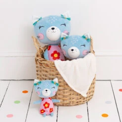 Nici 90427 Lemon Ribbon Katze 35cm Plüsch Kuscheltier Schlenker -Beliebter Spielzeugladen 90426 1pt