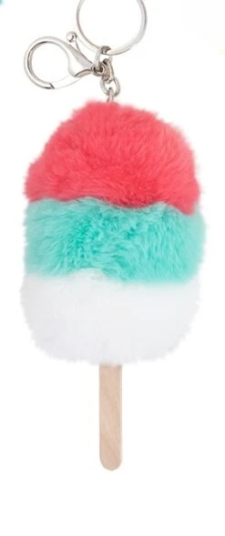 Trendhaus 949578 CITY & STYLE Schlüsselanhänger Ice-Cream Karabiner - Rot