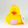 Gummiente Badeente Mit Quietsche - Be Mine Mit Rosa Schleife -Beliebter Spielzeugladen Gummiente Badeente mit Quietsche Be Mine mit rosa Schleife