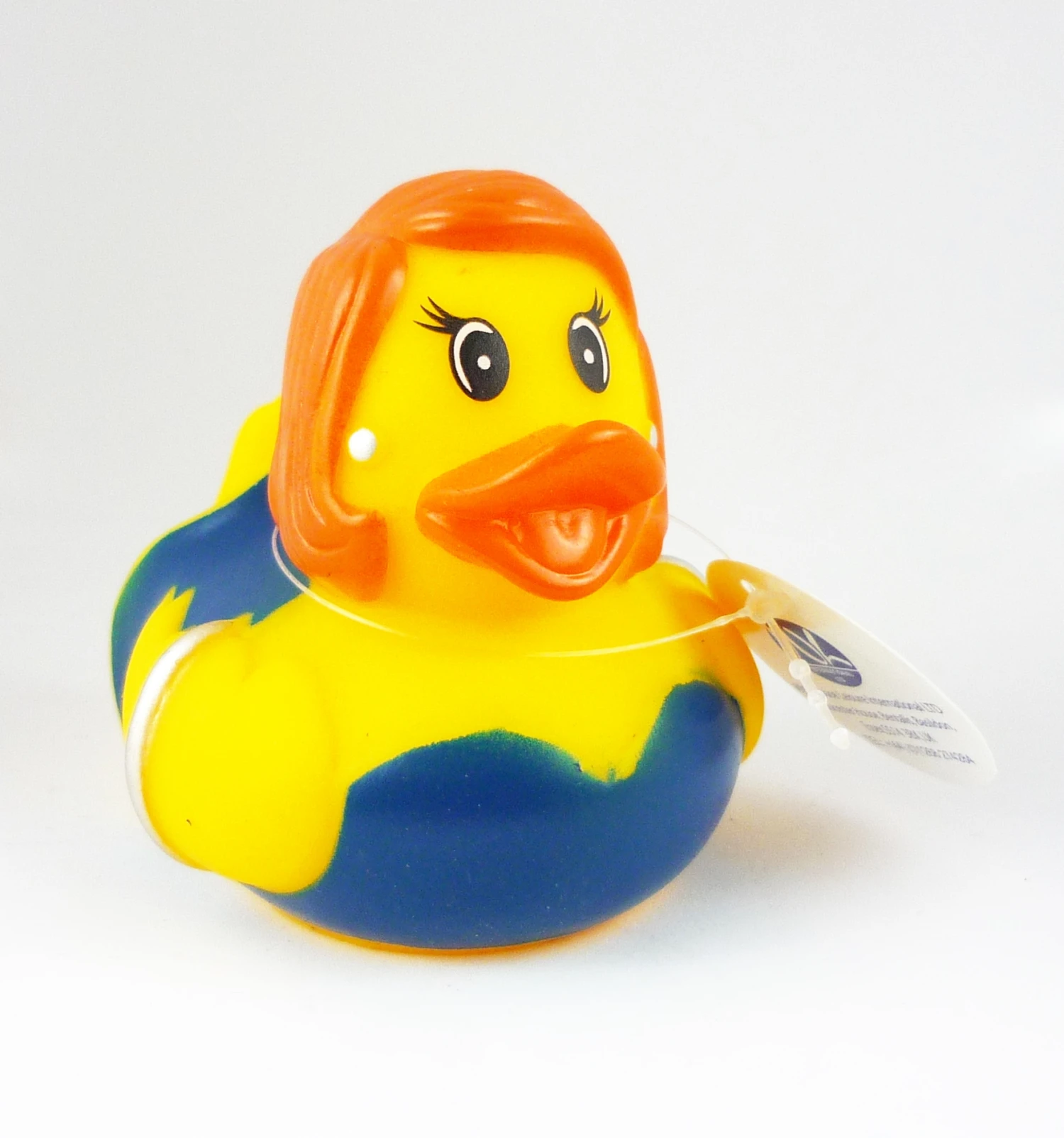 Gummiente Badeente Mit Quietsche - Dame Im Blauen Kleid 3 Gummiente Badeente Mit Quietsche - Dame Im Blauen Kleid